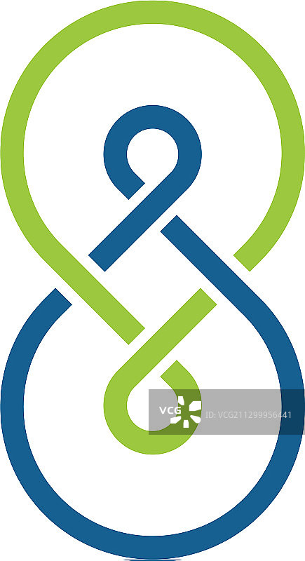 数字8装饰logo模板设计图片素材