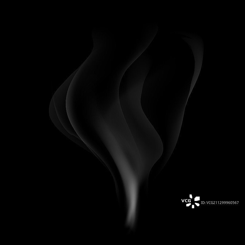 深色背景上的逼真烟雾效果图片素材