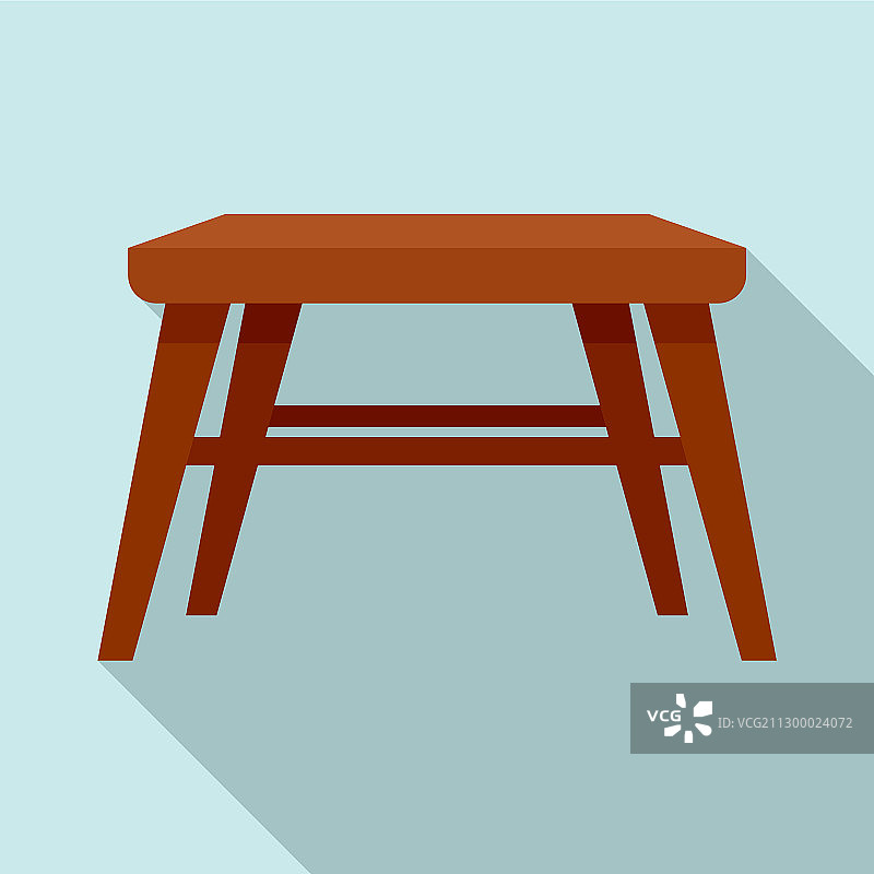 户外花园家具扁平风格图标图片素材