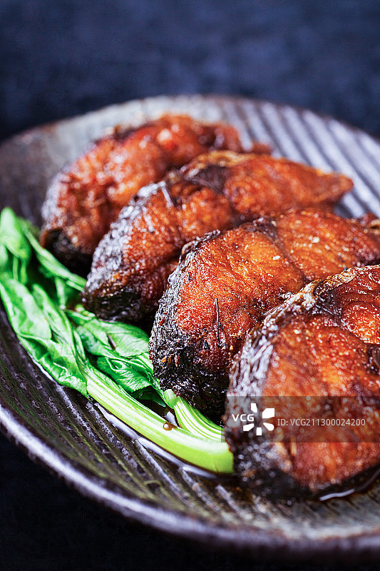 熏鱼肉图片素材