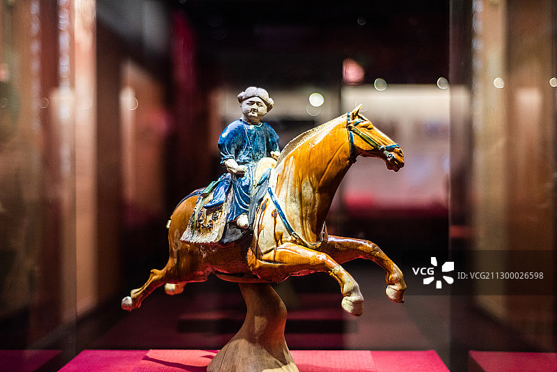 陕西省西安博物院的古代文物图片素材