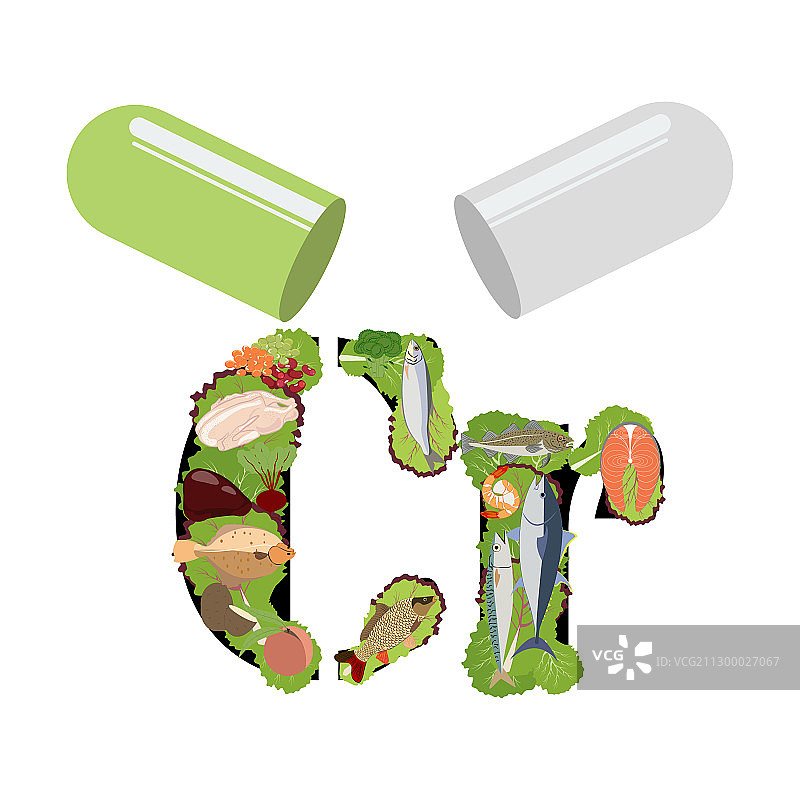 富含健康营养的镀铬食物图片素材