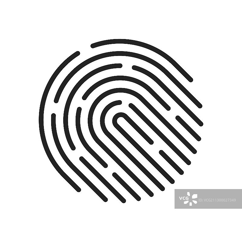 指纹或拇指触摸图标图片素材