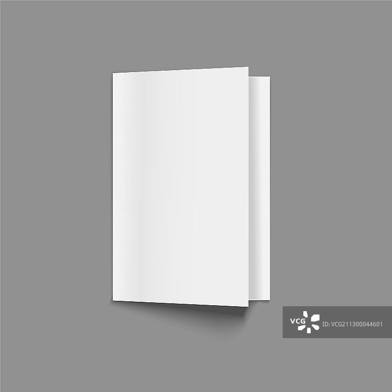 逼真细节3D空白宣传单或小册子样机图片素材