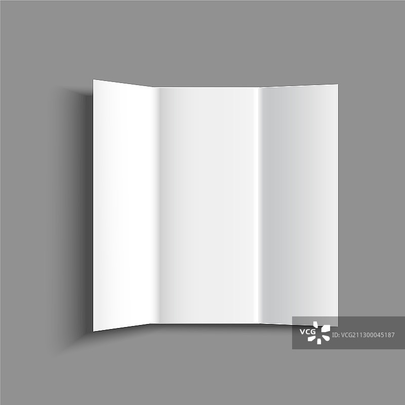 逼真细节3D空白宣传单或小册子样机图片素材