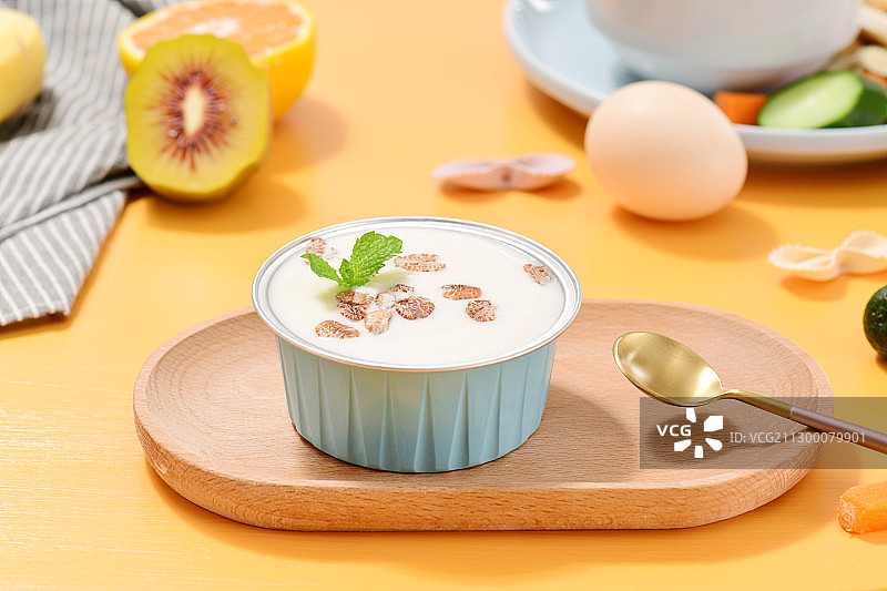 黑麦片酸奶图片素材