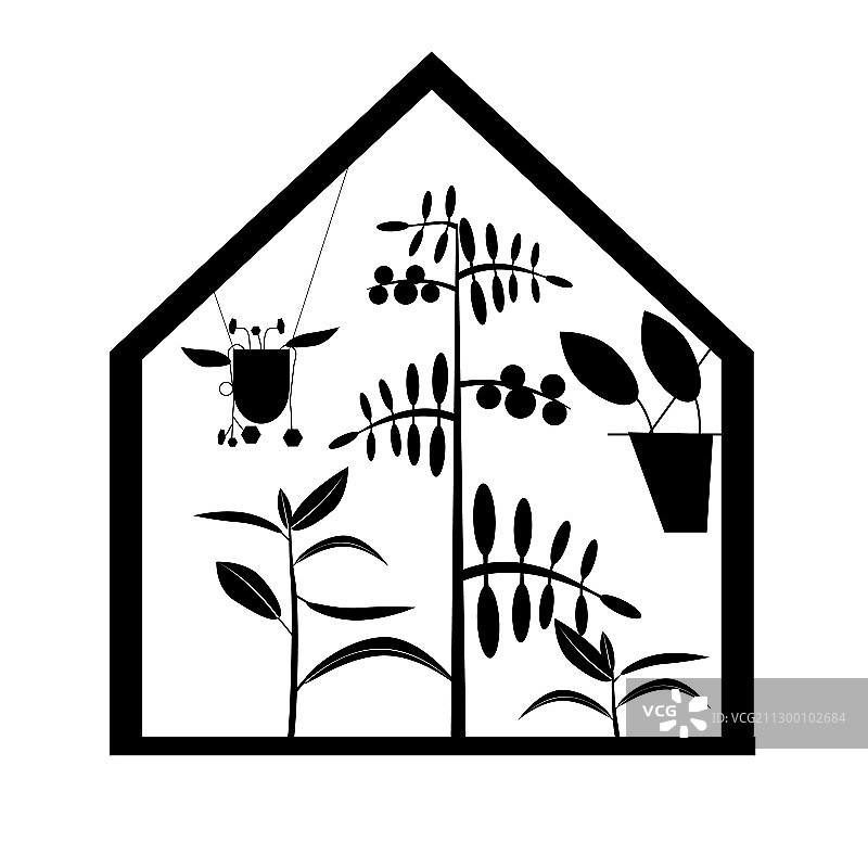 开花的温室图片素材