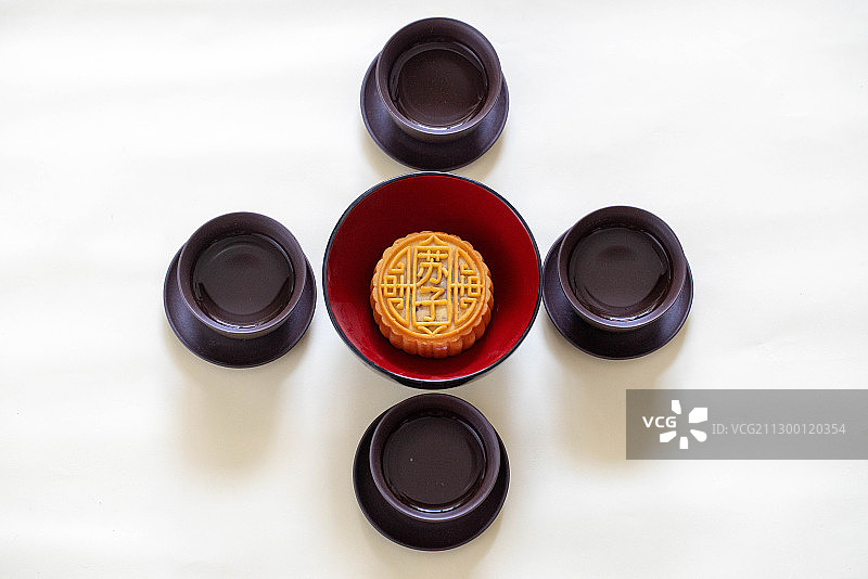 中秋佳节多种特色月饼造型图片素材