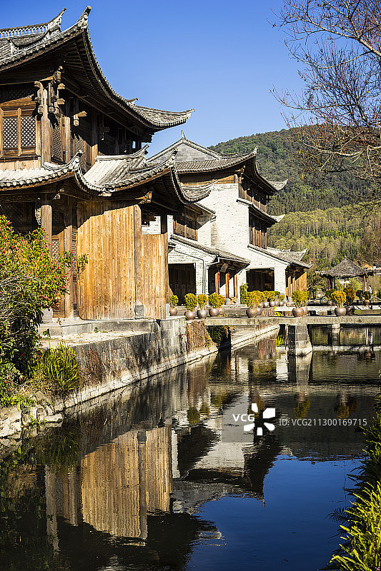 腾冲和顺古镇风光图片素材