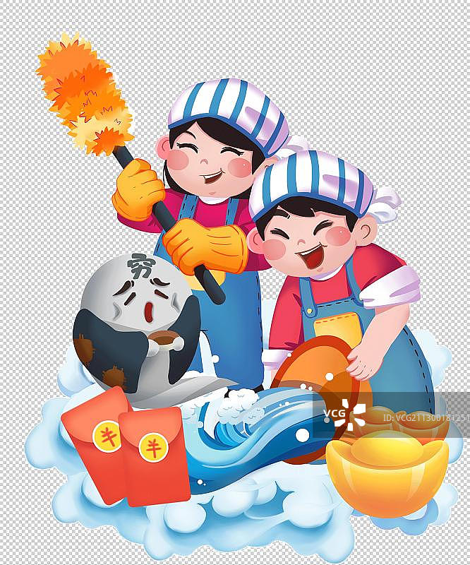 正月初六赶穷气图片素材