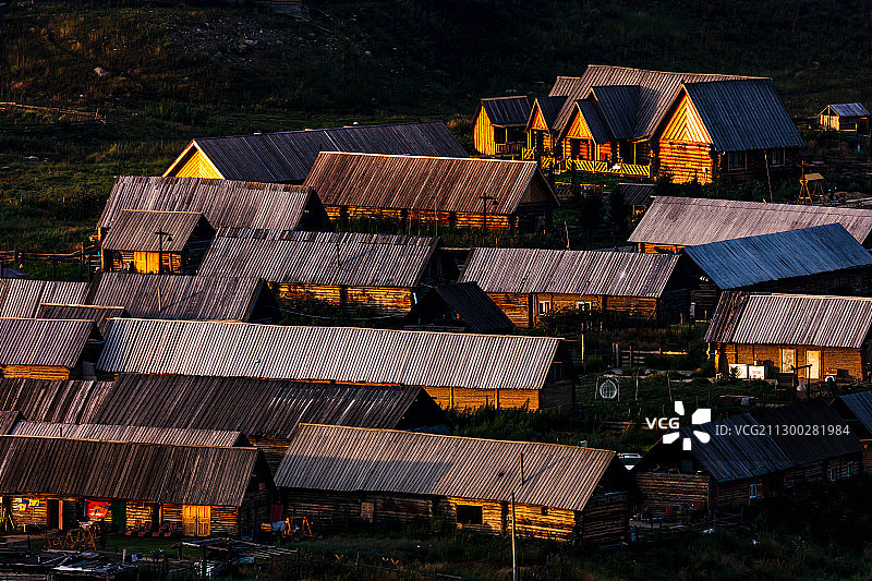 新疆布尔津禾木风光图片素材