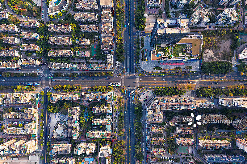 广东省深圳市龙岗区中心城城市风光图片素材