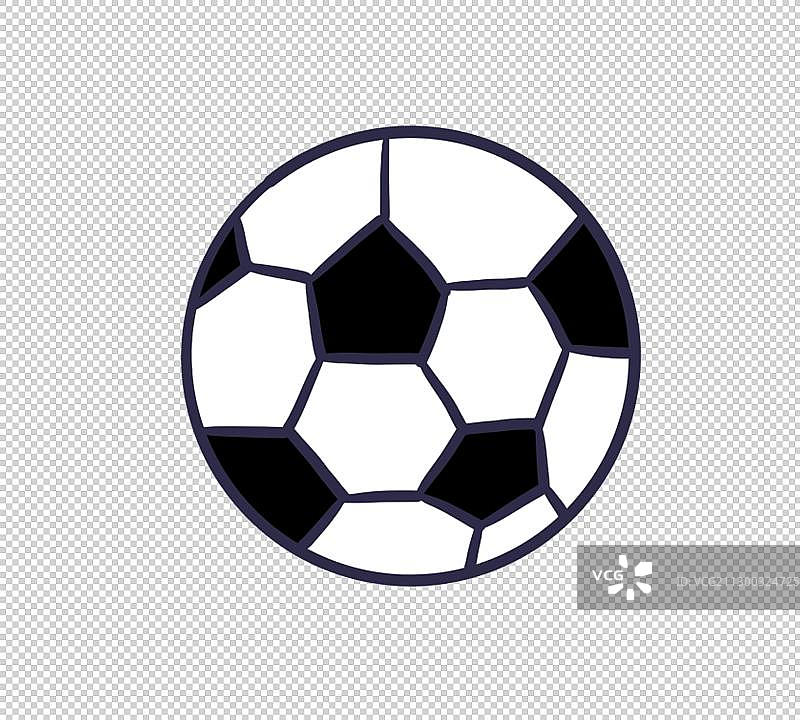 元素：手绘足球图片素材