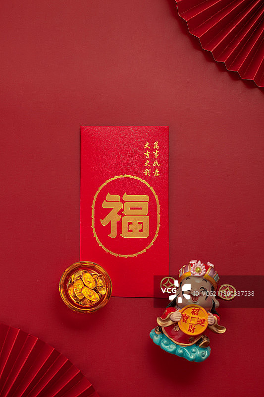 红包和聚宝盆图片素材