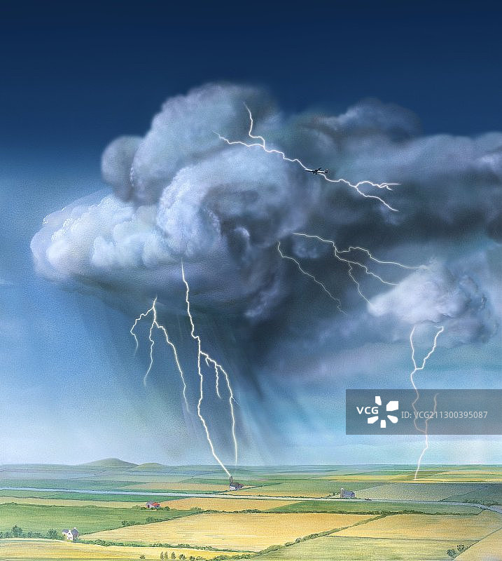 闪电,艺术品图片素材