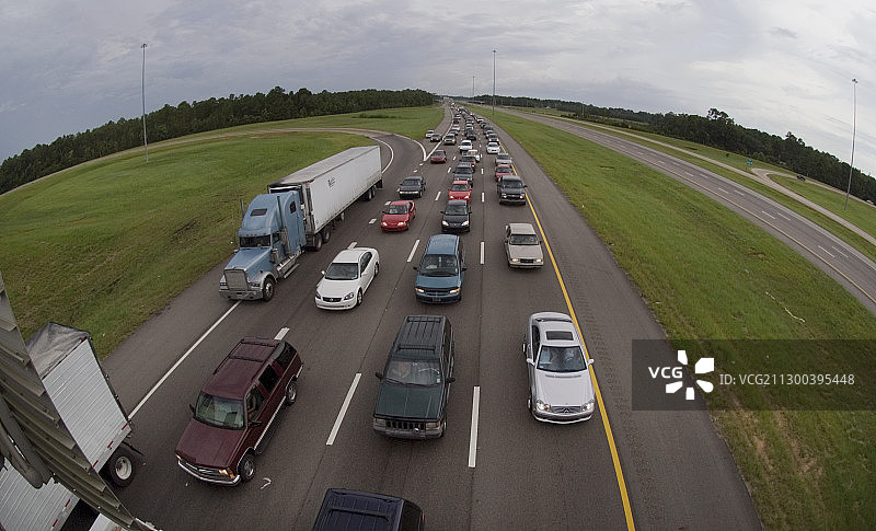 卡特里娜飓风前的疏散图片素材