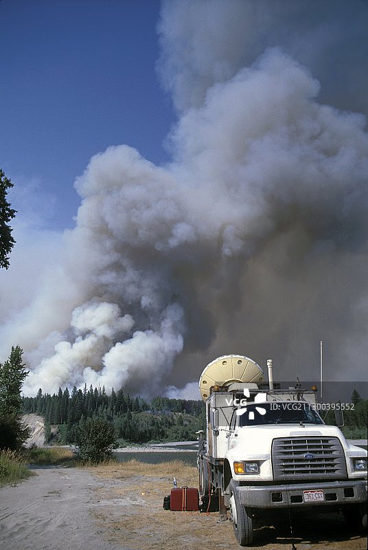 森林火灾监测图片素材