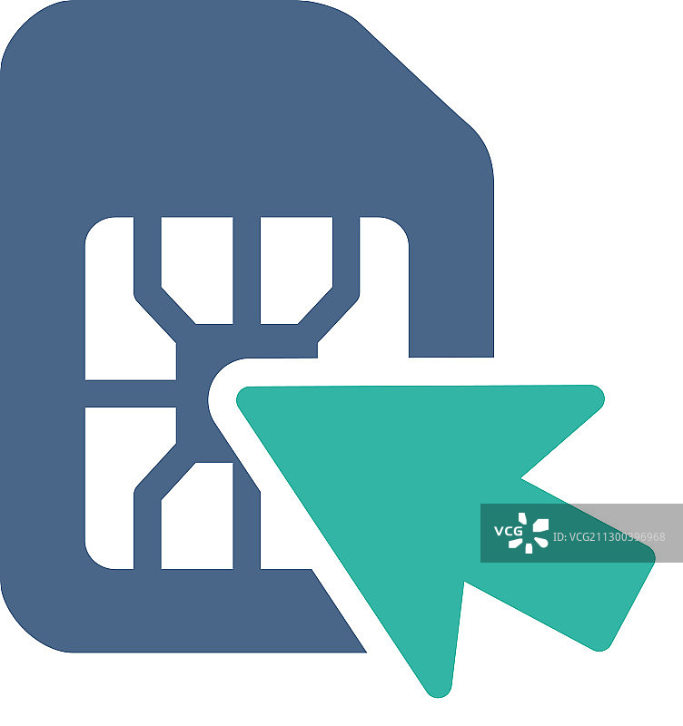 人们选择SIM卡扁平图标客户图片素材