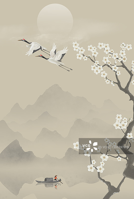 花鸟山水图片素材