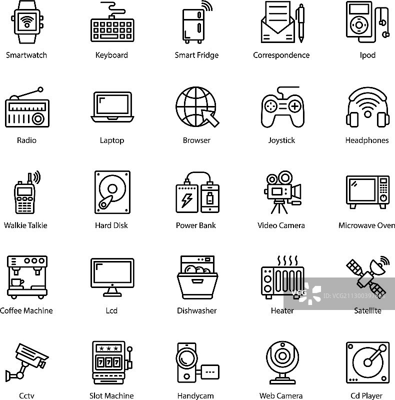 媒体设备线性包图片素材