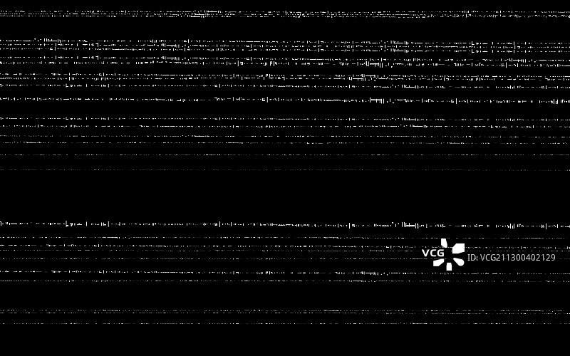 黑色背景上的故障VHS模板旧视频效果图片素材
