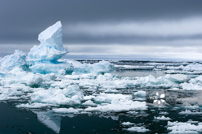 加拿大北极海冰图片素材