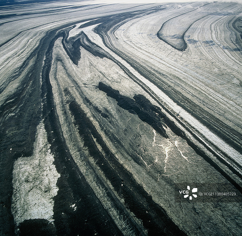 阿拉斯加州广阔的马拉斯皮纳冰川景观图片素材