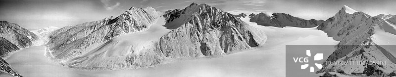 1958年的阿拉斯加麦考尔冰川图片素材