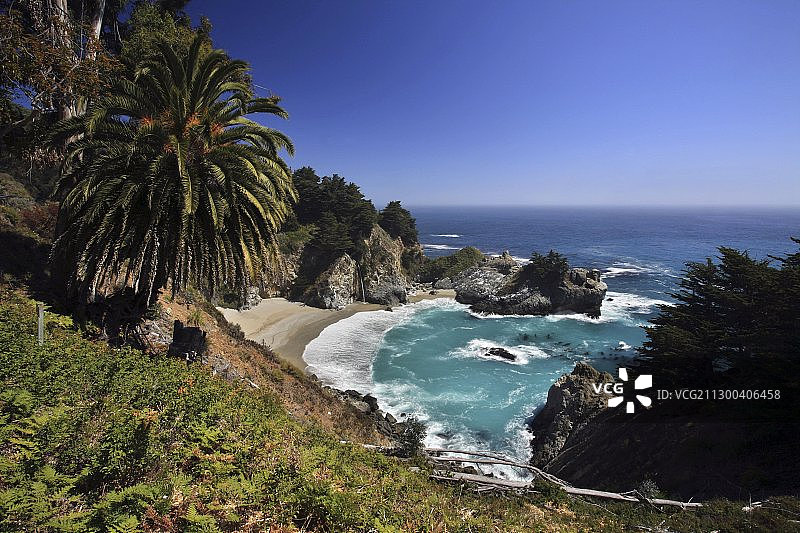 美国加利福尼亚州大瑟尔海岸线图片素材