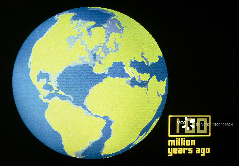 过去的板块漂移图片素材