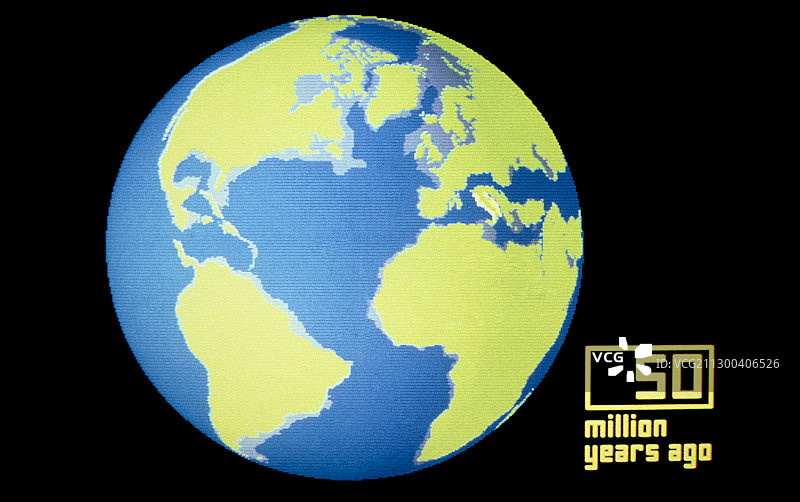 过去的板块漂移图片素材