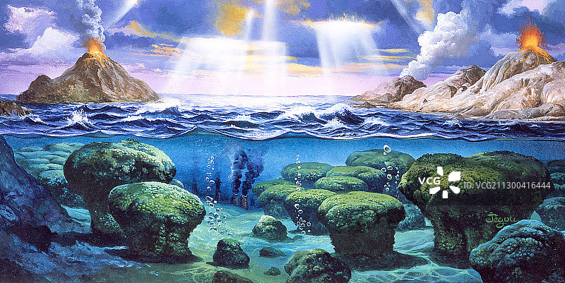 太古代地球图片素材