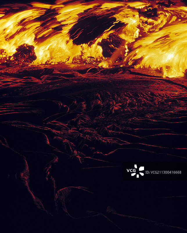 熔岩流图片素材