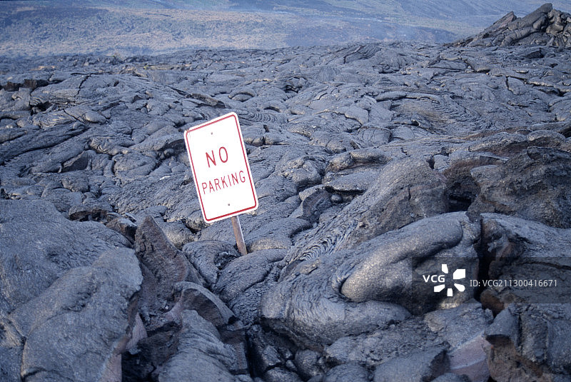 冷却的绳状熔岩图片素材