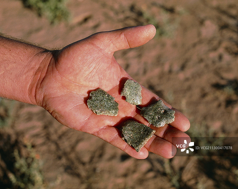 新墨西哥州三位一体遗址的三位一体石样品图片素材