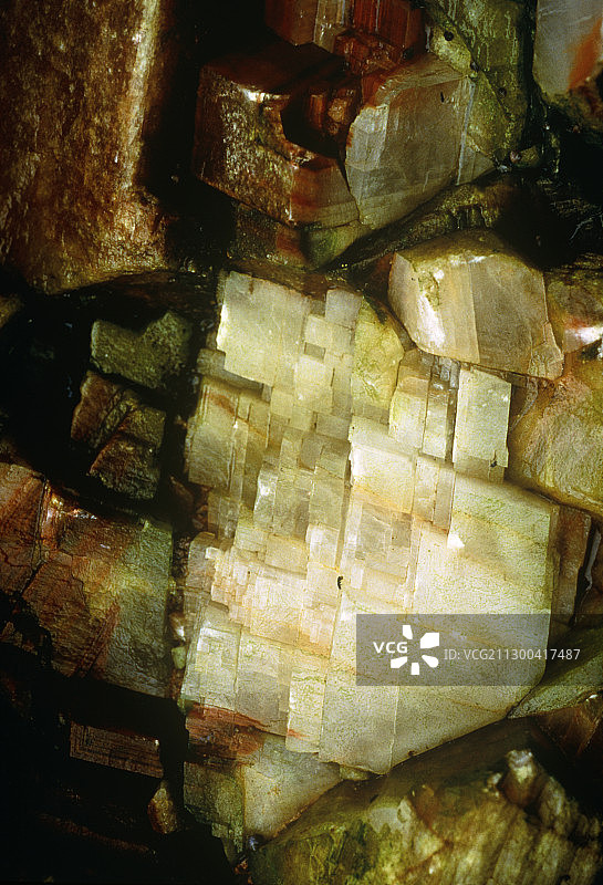 长石晶体的微距照片图片素材