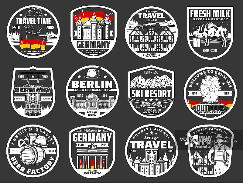 柏林城市旅游欢迎来到德国地标图片素材