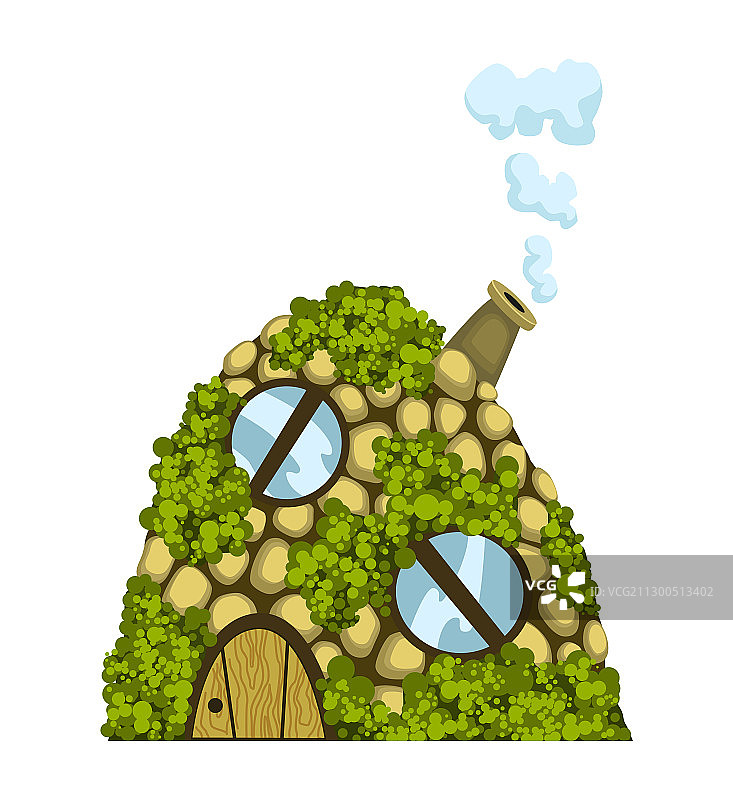 童话般的房屋幻想地穴房屋图片素材