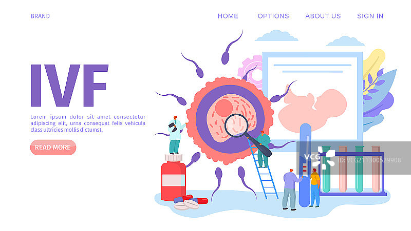 IVF辅助生殖网页图片素材