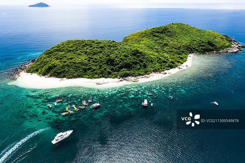 海南万宁石梅湾加井岛图片素材