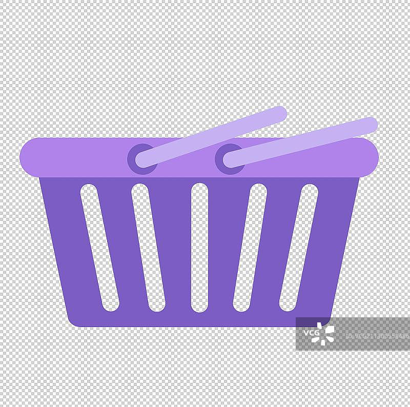 一只购物篮图片素材