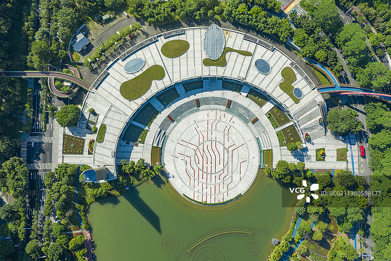 航拍中国广州科学城科学广场图片素材