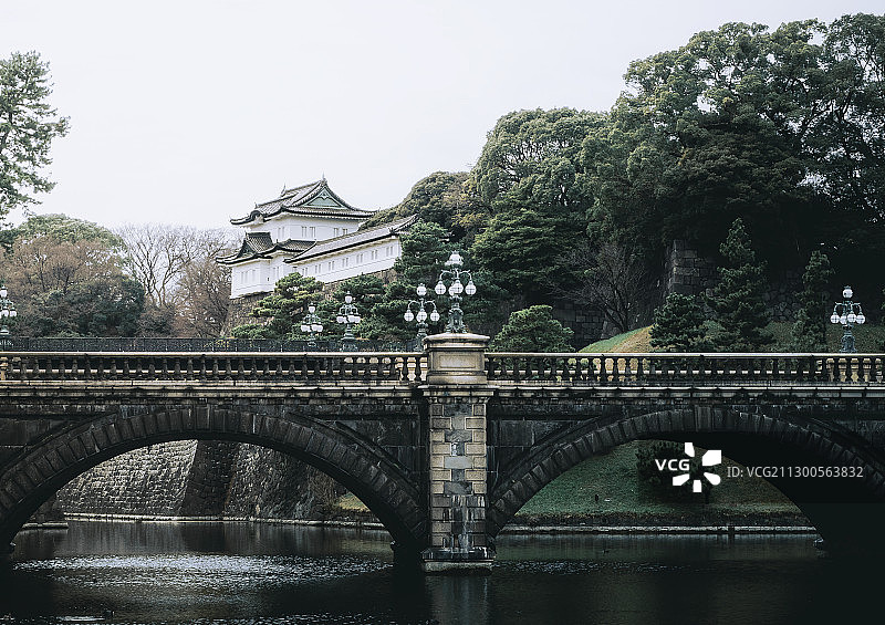 日本东京皇居二重桥图片素材