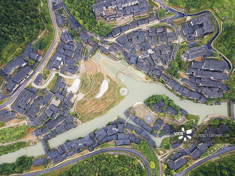 贵州省遵义市播州区尚嵇镇国际旅游度假区乌江古村落图片素材
