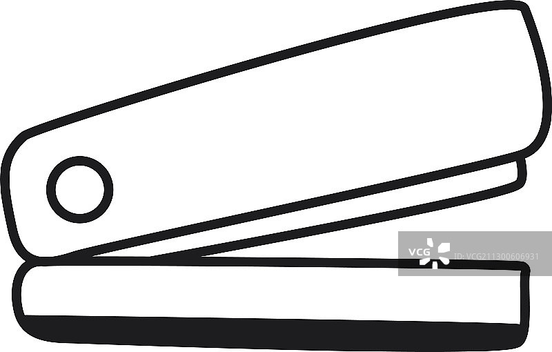 订书机图标线条样式图片素材