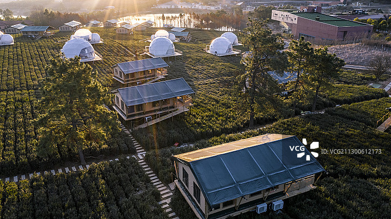 茅山宝盛园茶园民宿图片素材