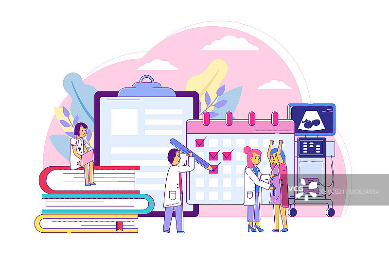 孕妇体检咨询图片素材