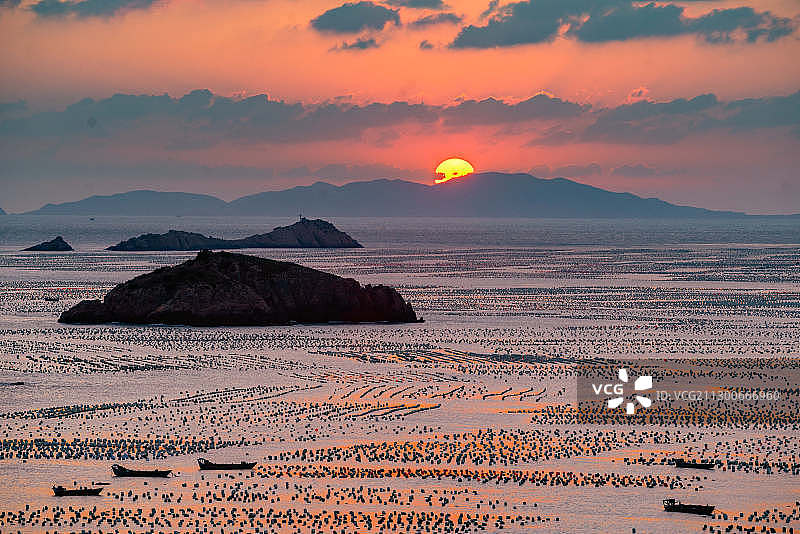 东海日落图片素材