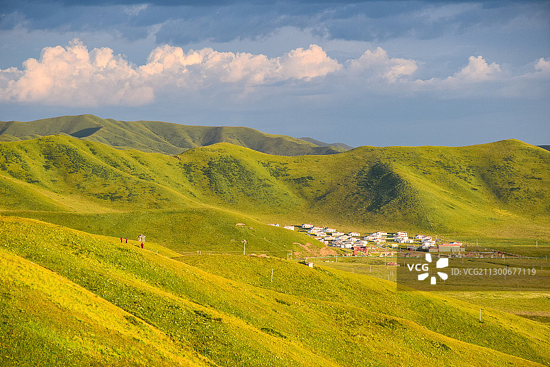 四川唐克九曲黄河第一弯若尔盖草原图片素材