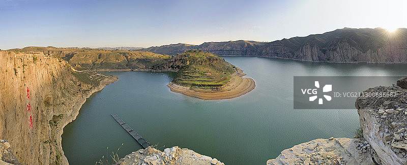 山西偏关老牛湾土长城图片素材